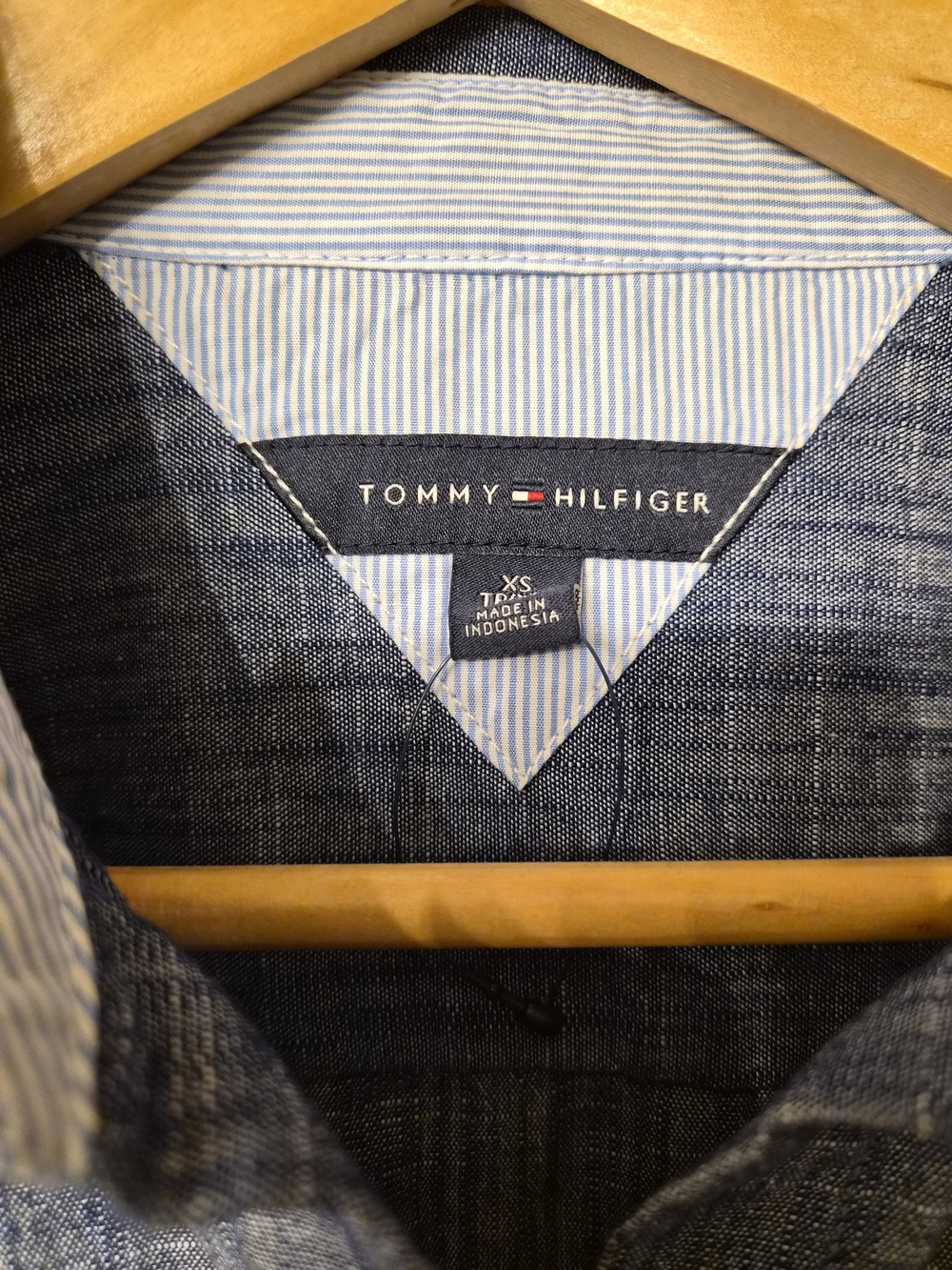 Tommy Hilfiger Blue Denim Button Down Shirt